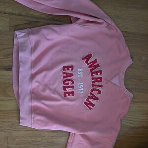American Eagle Outfitters Pink Crew Neck Sweater